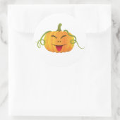 Jack-o-lantaarn Halloween Pumpkin Classic Sticker (Tas)