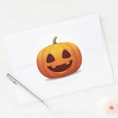 Jack-o-lantaarn Halloween Pumpkin Classic Sticker (Envelop)