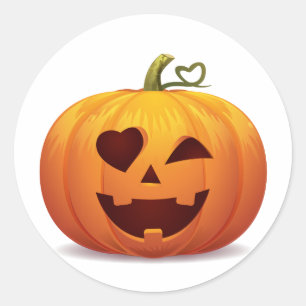 Jack-o-lantaarn Halloween Pumpkin Classic Sticker