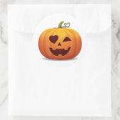 Jack-o-lantaarn Halloween Pumpkin Classic Sticker (Tas)