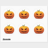 Jack-o-lantaarn Halloween Pumpkin Classic Sticker (Vel)