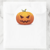 Jack-o-lantaarn Halloween Pumpkin Classic Sticker (Tas)