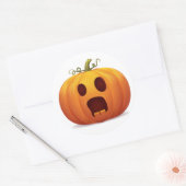 Jack-o-lantaarn Halloween Pumpkin Classic Sticker (Envelop)
