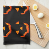 Jack-o'-Lantaarn-handdoek Theedoek (Quarter Fold)