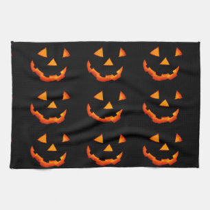 Jack-o'-Lantaarn-handdoek Theedoek
