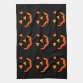 Jack-o'-Lantaarn-handdoek Theedoek (Verticaal)