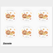 Jack-o'-lantaarn | Happy Halloween Treat Ronde Sticker (Vel)