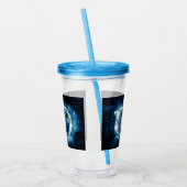 Jack-o-lantaarn in de regen acryl drinkbeker (Links)