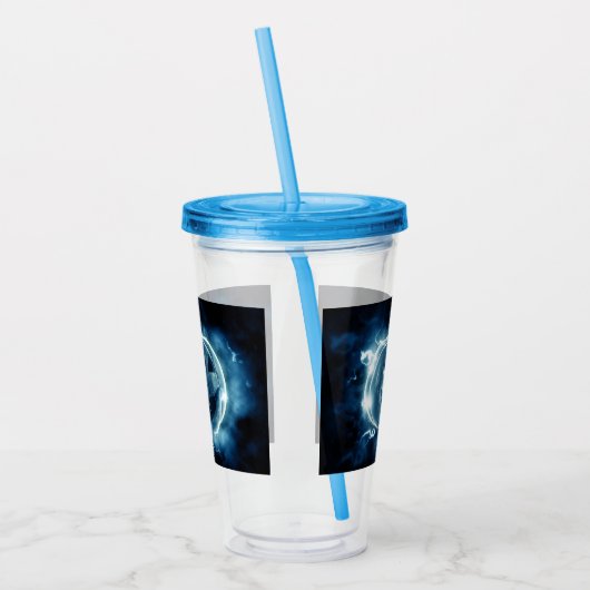 Jack-o-lantaarn in de regen acryl drinkbeker (Links)