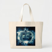 Jack-o-lantaarn in de regen grote tote bag (Voorkant)
