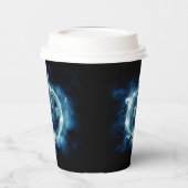 Jack-o-lantaarn in de regen papieren bekers (Links)