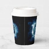 Jack-o-lantaarn in de regen papieren bekers (Rechts)