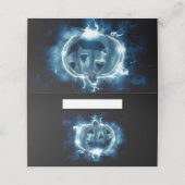 Jack-o-lantaarn in de regen plaatskaartje (Buitenkant ongevouwen)