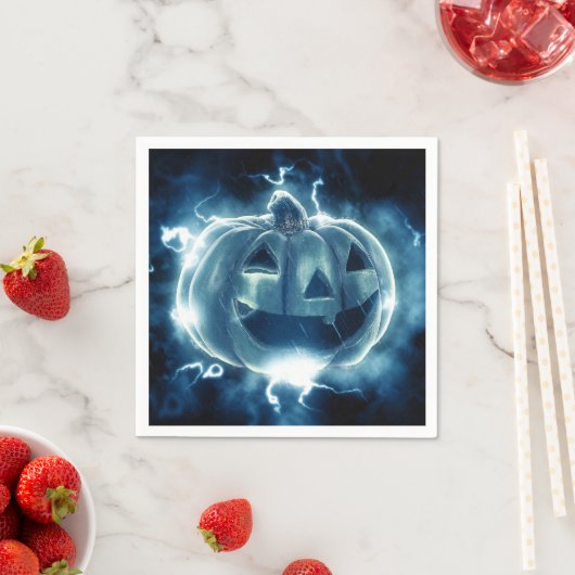 Jack-o-lantaarn in de regen servet (Insitu)