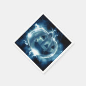 Jack-o-lantaarn in de regen servet (Hoek)