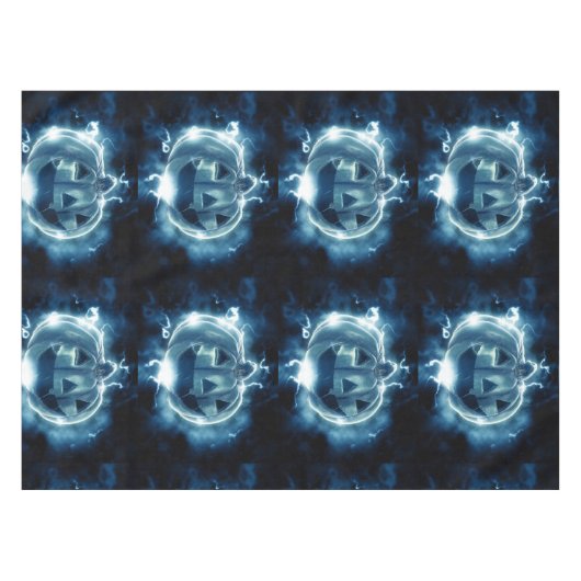 Jack-o-lantaarn in de regen tafelkleed (Voorkant (Horizontaal))