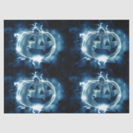 Jack-o-lantaarn in de regen tissuepapier