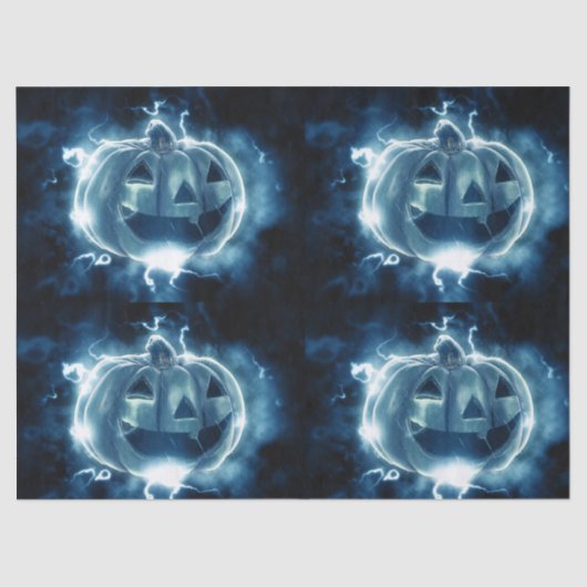 Jack-o-lantaarn in de regen tissuepapier (Voorkant)