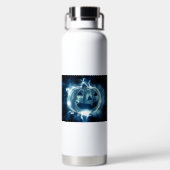 Jack-o-lantaarn in de regen waterfles (Achterkant)