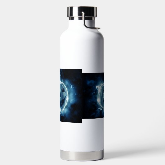 Jack-o-lantaarn in de regen waterfles (Links)