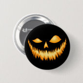 Jack O Lantaarn in het donker met een boogschutter Ronde Button 5,7 Cm (Voorkant /achterkant)