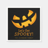 Jack-O-Lantaarn Laten we spekken papier halen Servet (Voorkant)