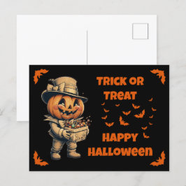 Jack o lantaarn met Snoep Briefkaart