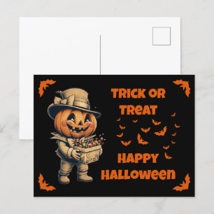 Jack o lantaarn met Snoep Briefkaart
