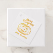 Jack-o'-lantaarn Pompoen Bedankjes Labels (Met doos)