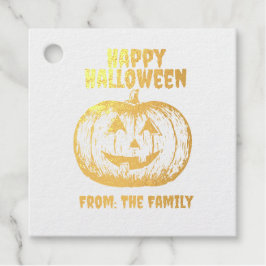 Jack-o'-lantaarn Pompoen Bedankjes Labels
