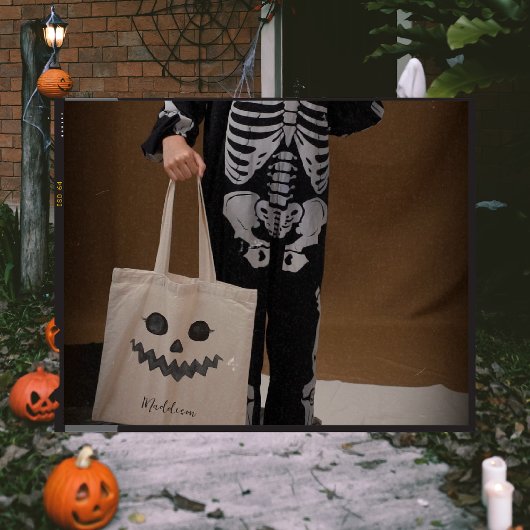 Jack O lantaarn pompoen gezicht | Halloween Kinder Tote Bag
