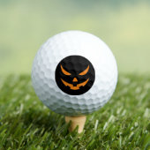 Jack O lantaarn pompoen Sinaasappel & zwart Hallow Golfballen (Insitu Shirt)