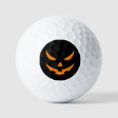Jack O lantaarn pompoen Sinaasappel & zwart Hallow Golfballen (Voorkant)