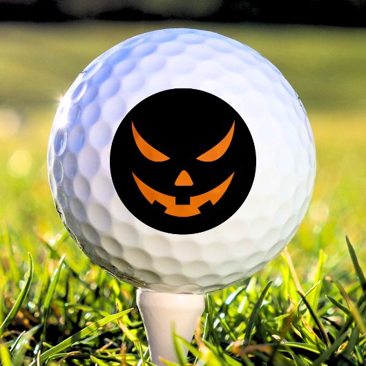 Jack O lantaarn pompoen Sinaasappel & zwart Hallow Golfballen