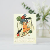 Jack O lantaarn pompoen spook meisje Briefkaart (Staand voorkant)