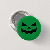 Jack-o-lantaarn pompoengezicht ronde button 3,2 cm (Voorkant /achterkant)