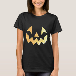 Jack-o-lantaarn pompoengezicht t-shirt