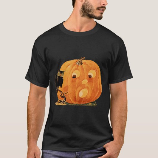 Jack O lantaarn & Uil T-shirt (Voorkant)