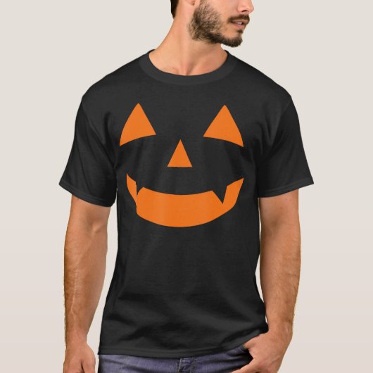Jack O lantaarn vampier pompoen gezicht Schattige  T-shirt (Voorkant)