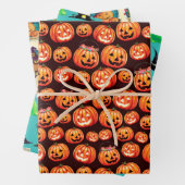 Jack O Lantaarn Wrapping Paper Flat Sheet Set 3 (In situ)