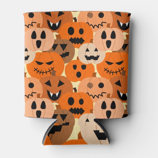 Jack-o-Lantaarns Blikjeskoeler (Voorkant)