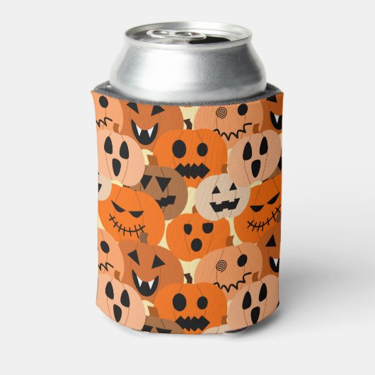 Jack-o-Lantaarns Blikjeskoeler (Blikje Achterkant)