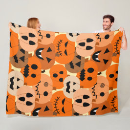 Jack-o-Lantaarns Fleece Deken