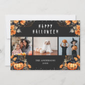 Jack-o-lantaarns foto Happy Halloween Kaarten (Voorkant)