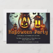 Jack O lantaarns Halloween Party uitnodiging (Voorkant)