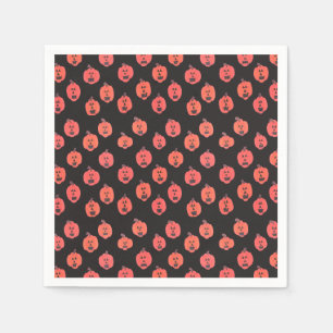 Jack-o-Lantaarns op zwart Servet