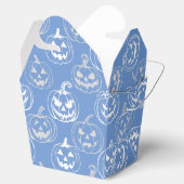 Jack-o-lantaarns Pattern.White L blauw BG Bedankdoosjes (Geopend)