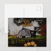 *~* Jack-o-Lantaarns - Scarecrow HALLOWEEN Briefkaart (Voorkant / Achterkant)