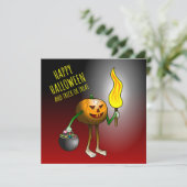 Jack-o-lantaarns-Trick or treat Kaart (Staand voorkant)