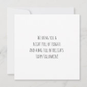 Jack-o-lantaarns-Trick or treat Kaart (Achterkant)